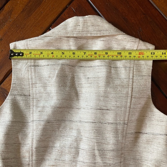 VTG GANTOS RAW SILK VEST. 4 - Picture 8 of 9